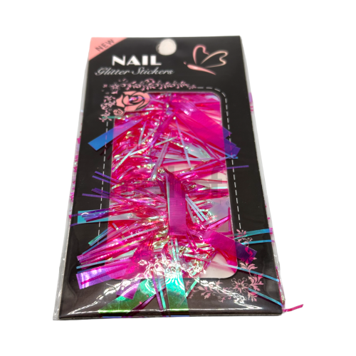 NAM24 Nail Glitter Sticker - Pink Rainbow